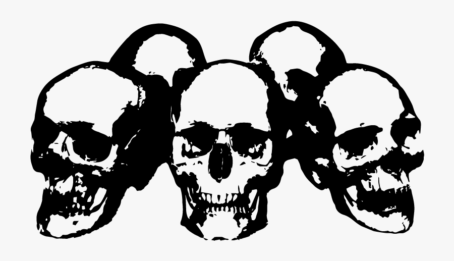 Skull Silhouette Png - Skull, Transparent Clipart