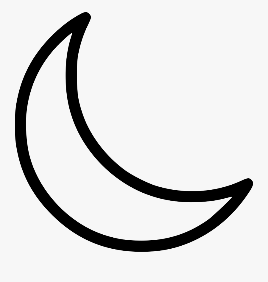 Do Not Disturb - Crescent White Moon Vector, Transparent Clipart