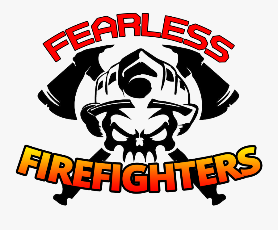 Clip Art Fire Fighters Photos - Fire Fighter Skull, Transparent Clipart