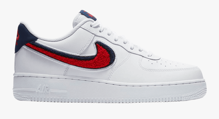 Clip Art Air Force Lv Chenille - Air Force 1 07 Lv8 Chenille Swoosh, Transparent Clipart