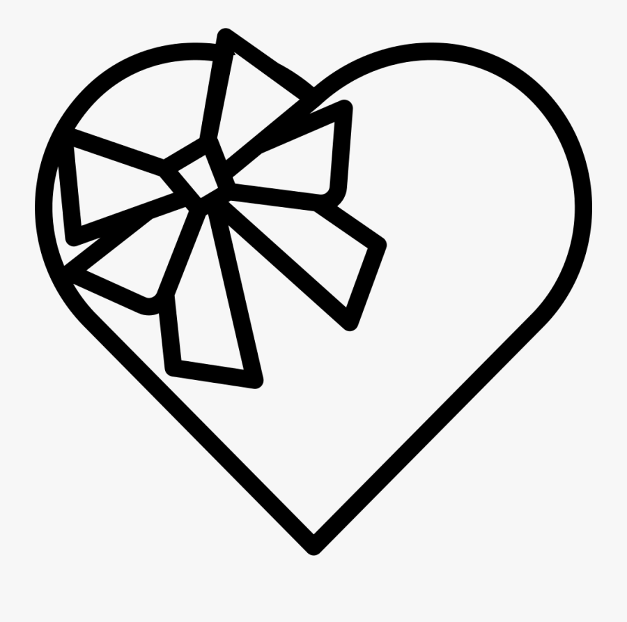Chocolate Heart Shape Box Comments - Drawimg Of Heart Chocolate Box, Transparent Clipart