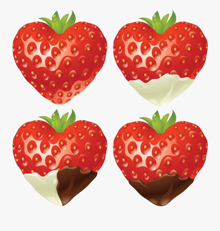 Chocolate Png Image - Strawberry Heart Png, Transparent Clipart