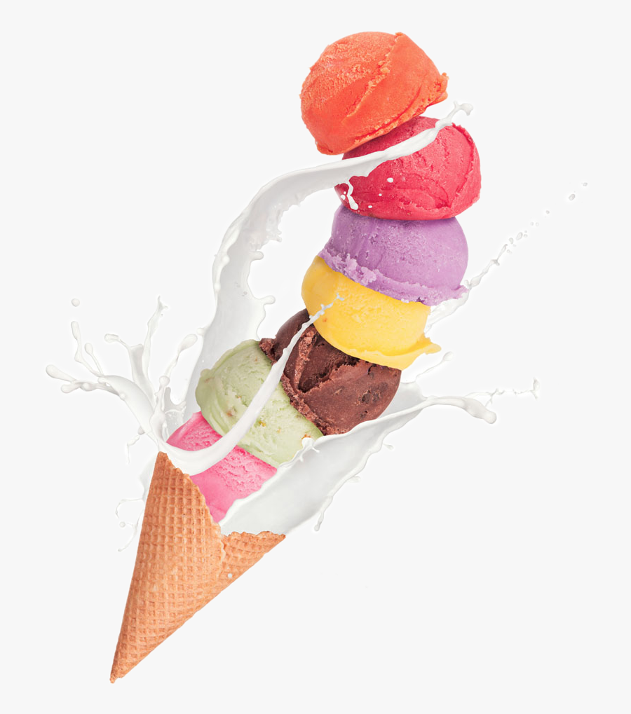 Ice Cream Cone Milk Chocolate Ice Cream - بستنی Png, Transparent Clipart