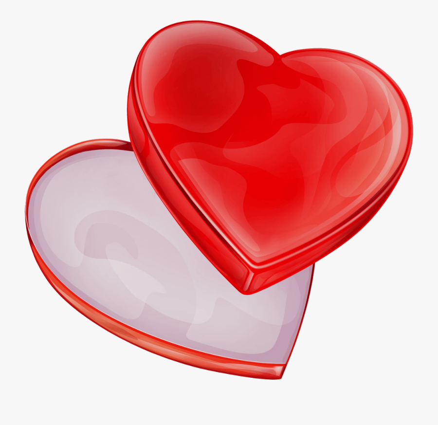 Transparent Box Of Chocolates Clipart - Heart Box Clip Art, Transparent Clipart