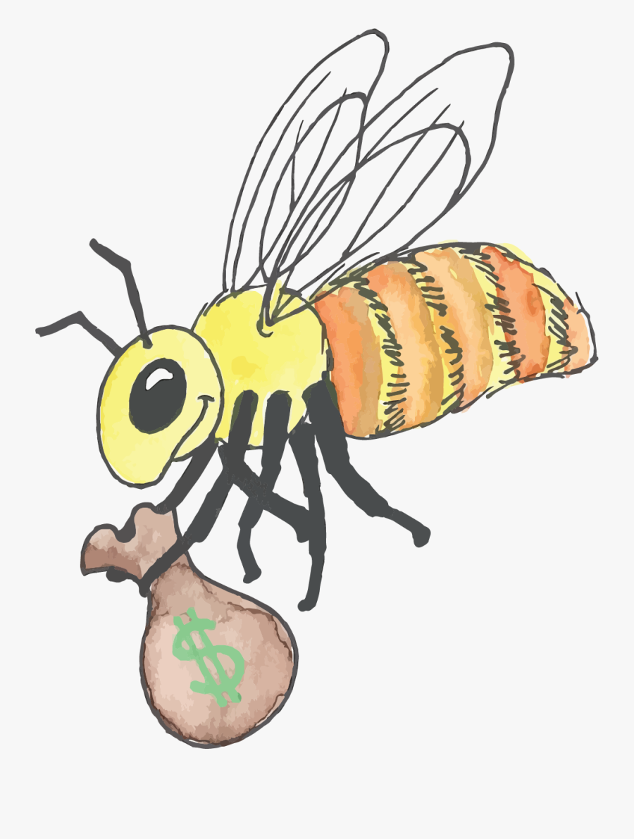Honeybee, Transparent Clipart