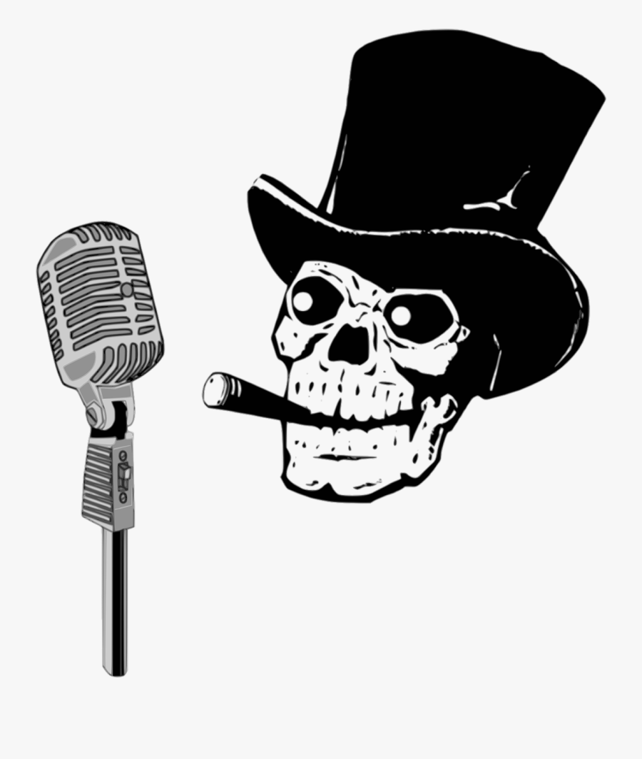 Announcer Humor Music Skeleton Png Image - Skeleton Music Png, Transparent Clipart