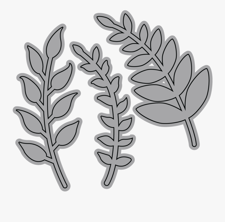 Trio Of Leaves - Illustration, Transparent Clipart