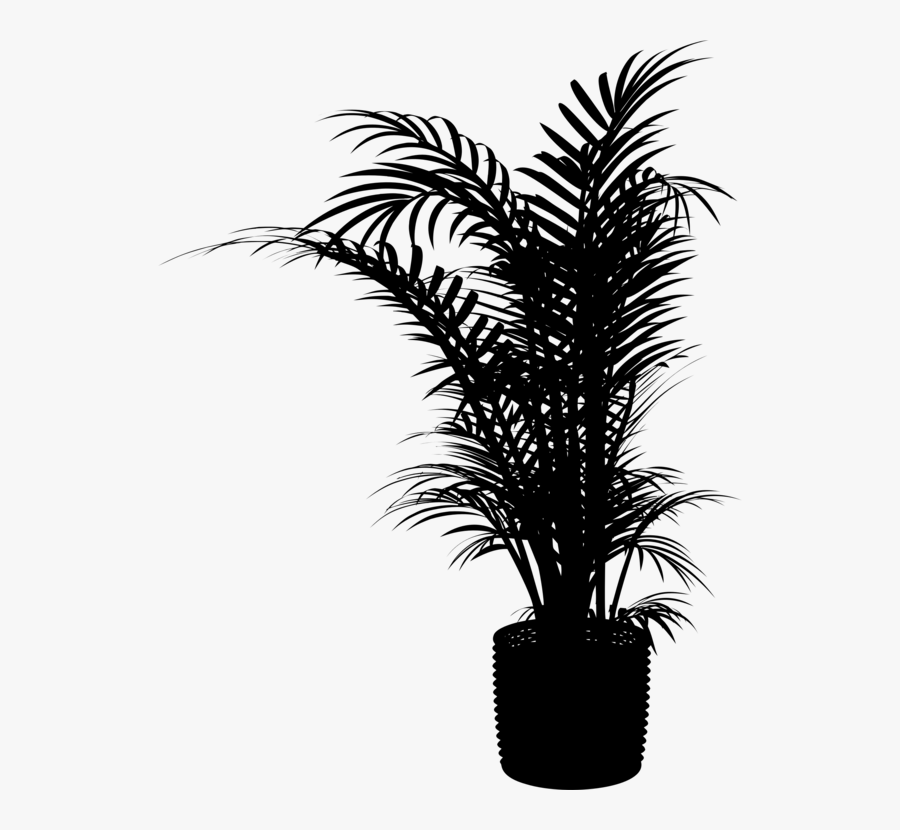 Botany,plant,flower - Indoor Plant Silhouette Png, Transparent Clipart