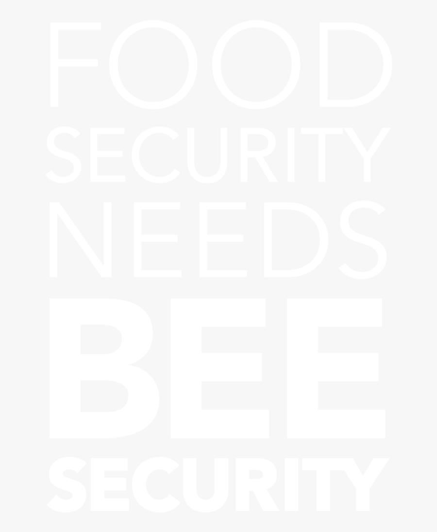Food Security Needs Bee Security - Johns Hopkins White Logo, Transparent Clipart