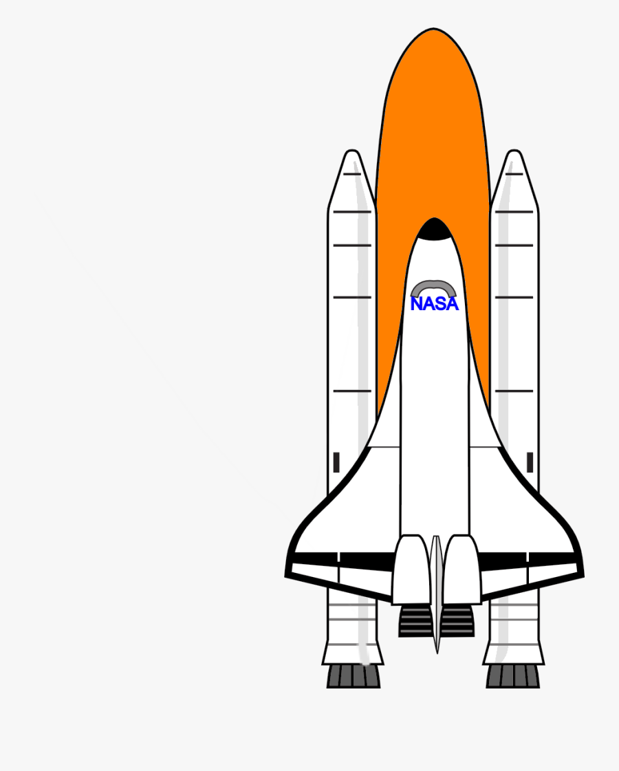 Cartoon Nasa Space Shuttle, Transparent Clipart
