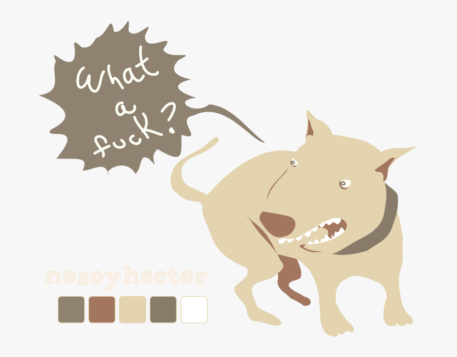Perro - Aggressive Dog Cartoon Transparent, Transparent Clipart