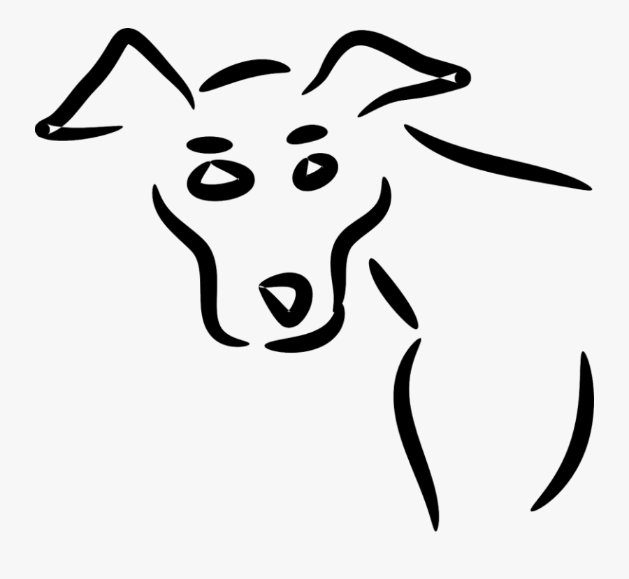 Retrato De Perro - Dibujos Faciles Del Maltrato Animal, Transparent Clipart