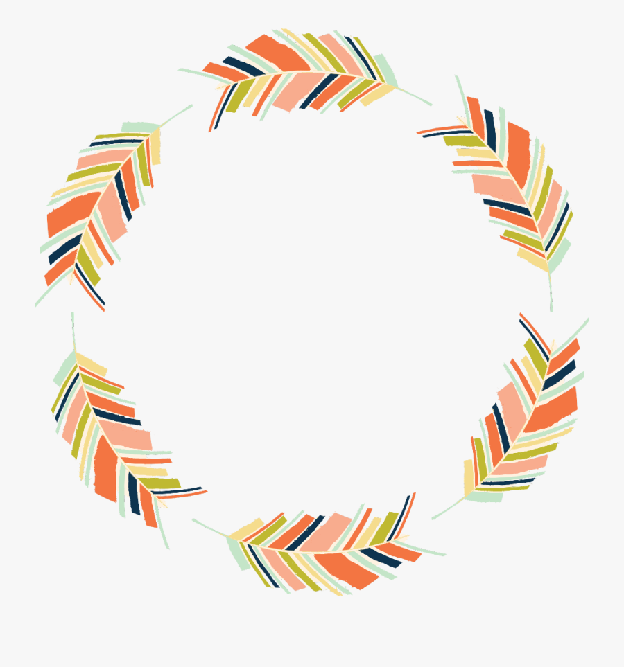 #feather #feathers #featherwreath #featherframe #wreath - Circle, Transparent Clipart