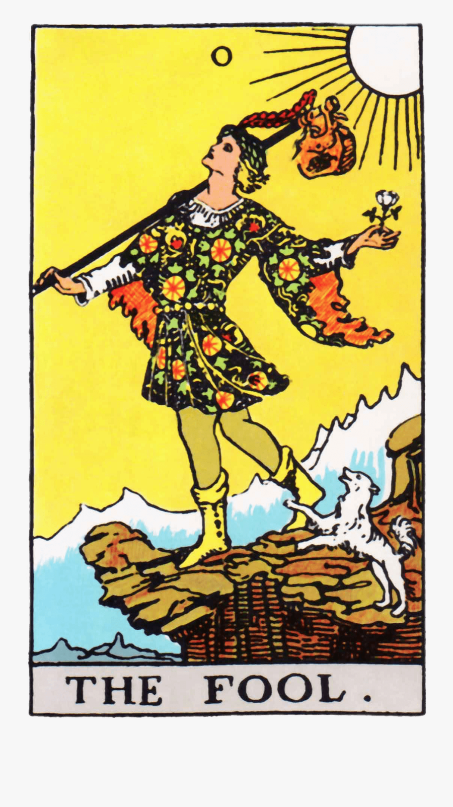 Tarot Card The Fool - Fool Tarot Card, Transparent Clipart