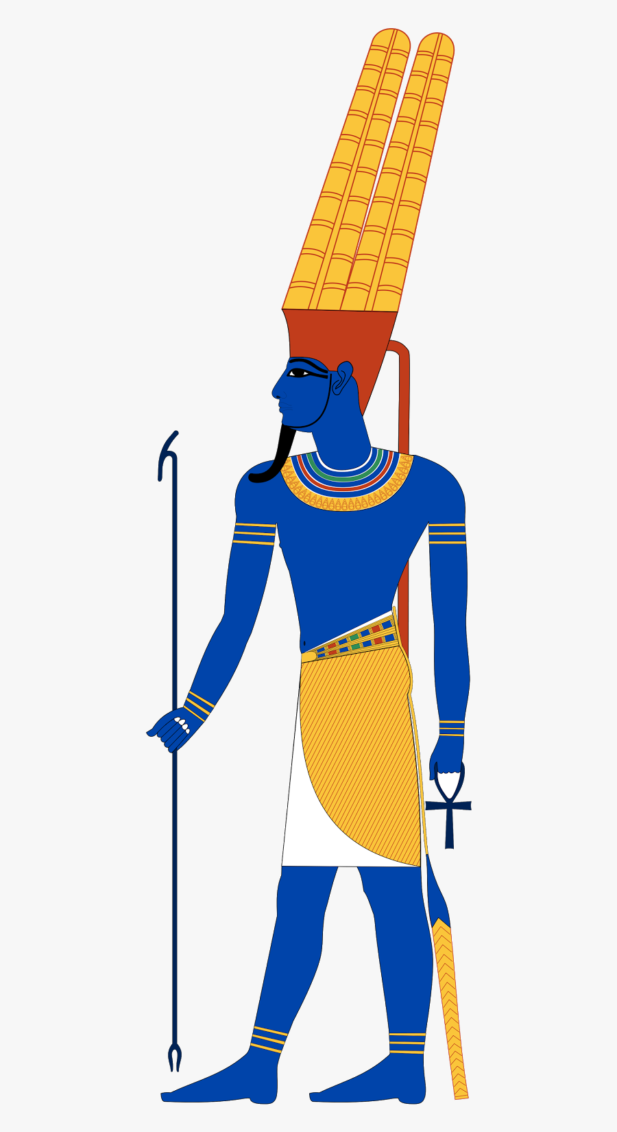 Clipart Bed Indolent - Egyptian God, Transparent Clipart