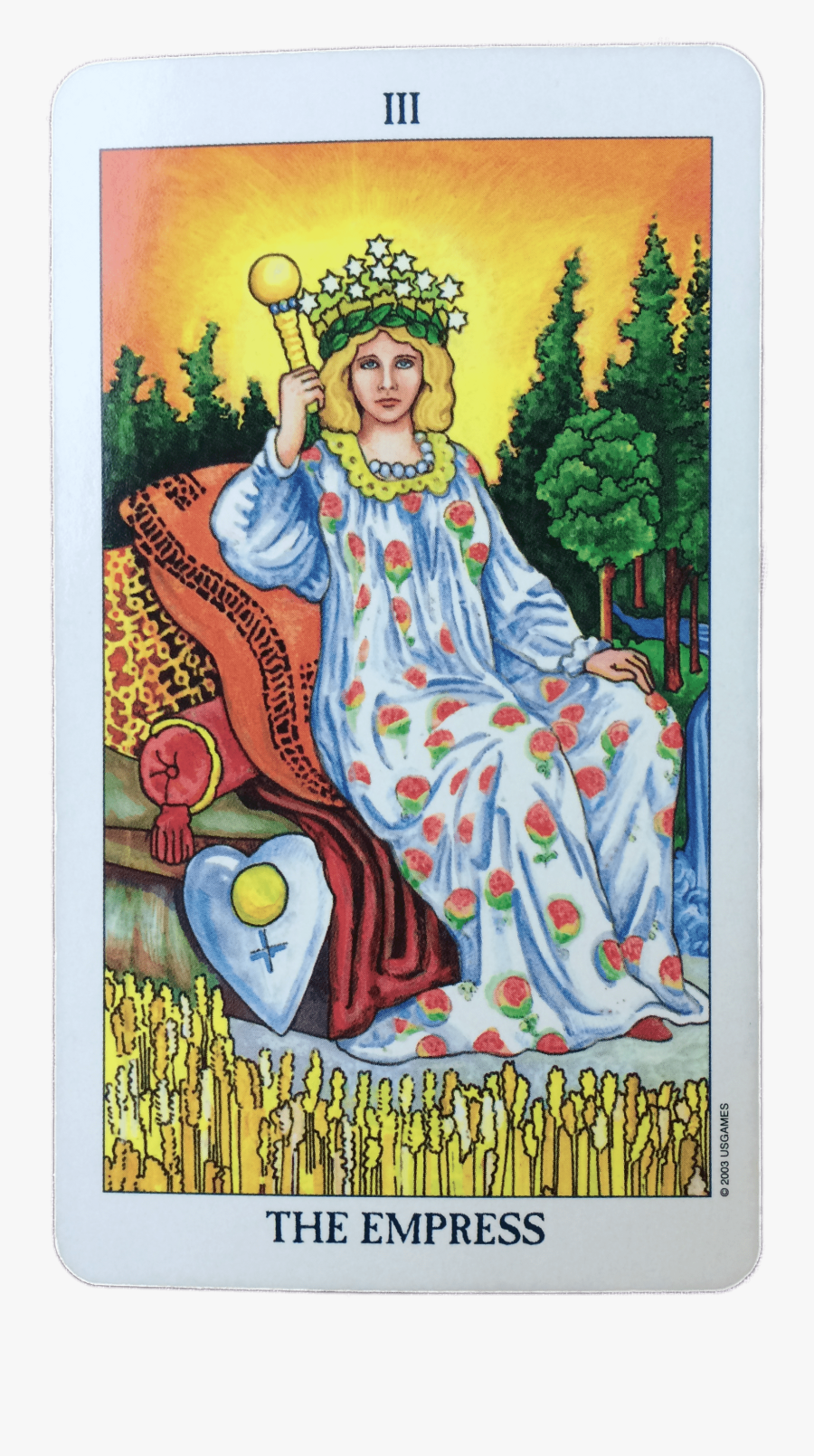 Tarot Card The Empress, Transparent Clipart