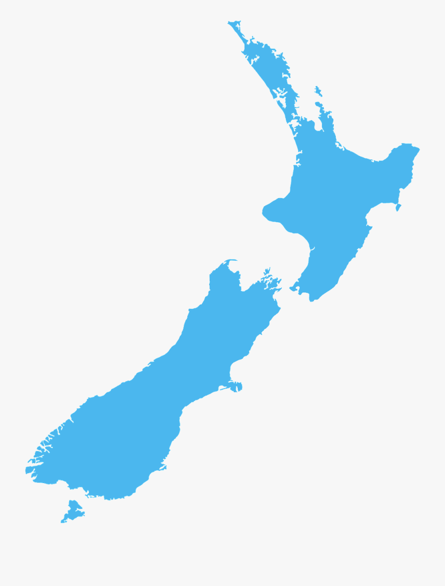 New Zealand Map Vector Free, Transparent Clipart