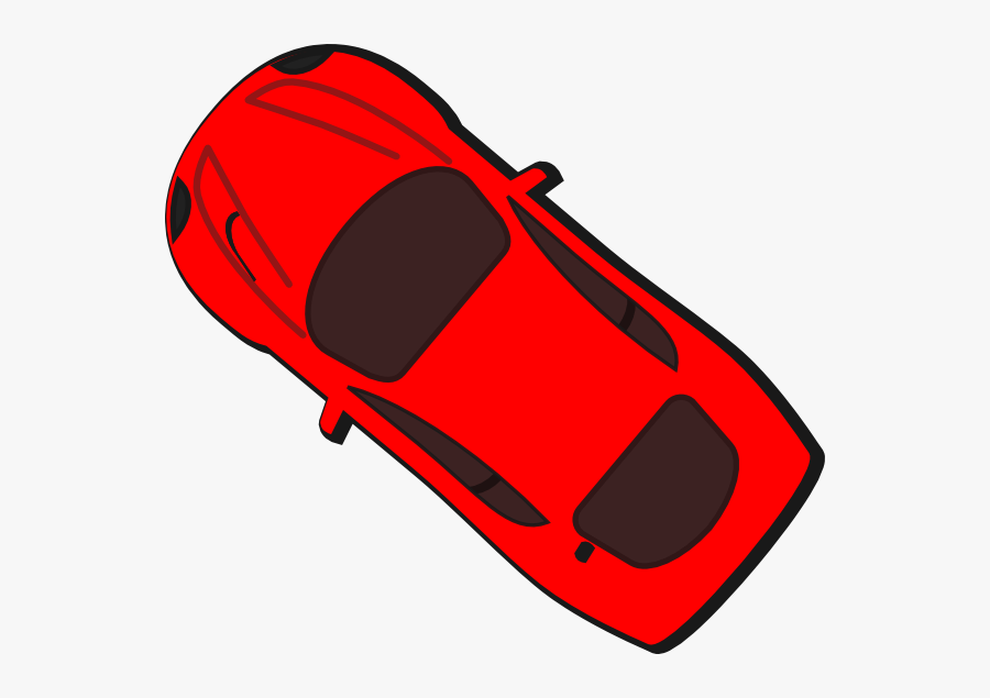 Red Car Vector Top View Clipart , Png Download - Red Car Top View Clip Art, Transparent Clipart