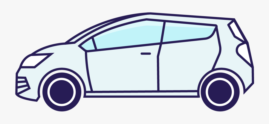 Normal Hackback Car Top View Icon Png - Coloring Book, Transparent Clipart