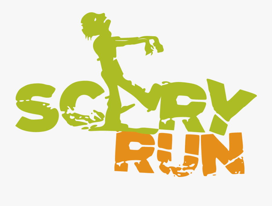 Scary Run - Graphic Design, Transparent Clipart
