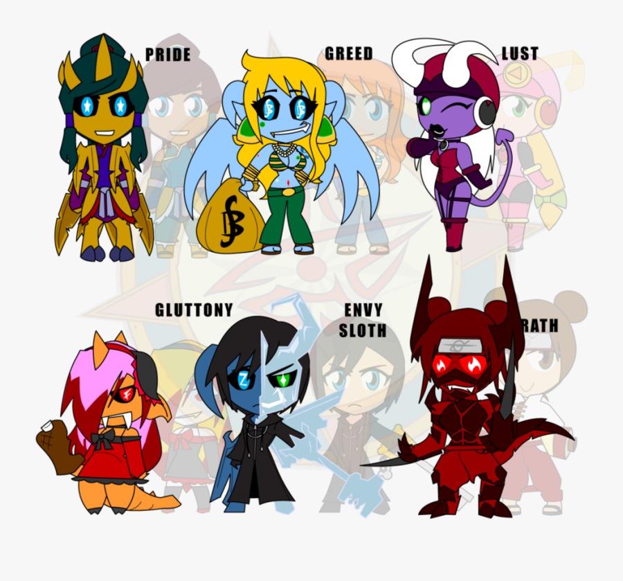 Assorted Chibis Au Demons - Pride Sin Demon, Transparent Clipart