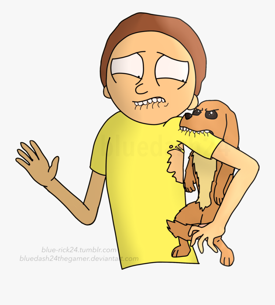 Clip Art Dog Biting Clipart - Dog Bite A Boy Cartoon, Transparent Clipart
