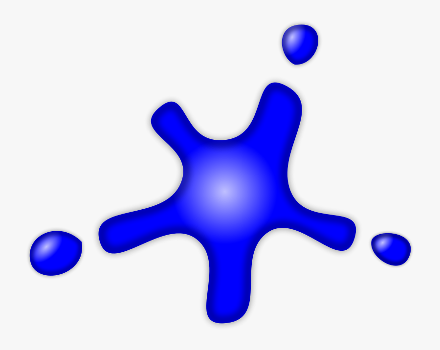 Clipart - Ink Splash - Ink Clipart Clker Blue, Transparent Clipart
