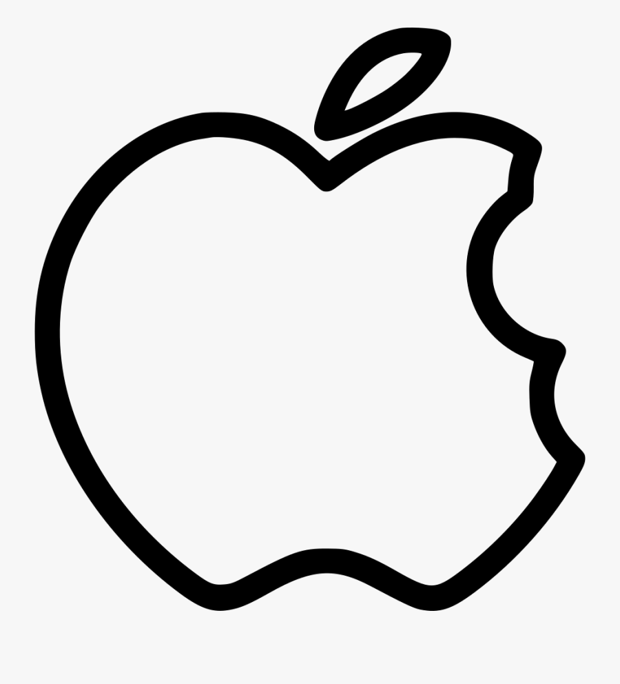Apple Bite Svg Png Icon Free Download - Bitten Apple Black And White, Transparent Clipart