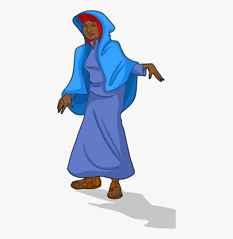 Villager Living In Capernaum During Time Of Yeshua - Woman At The Well Activity Sheets, Transparent Clipart