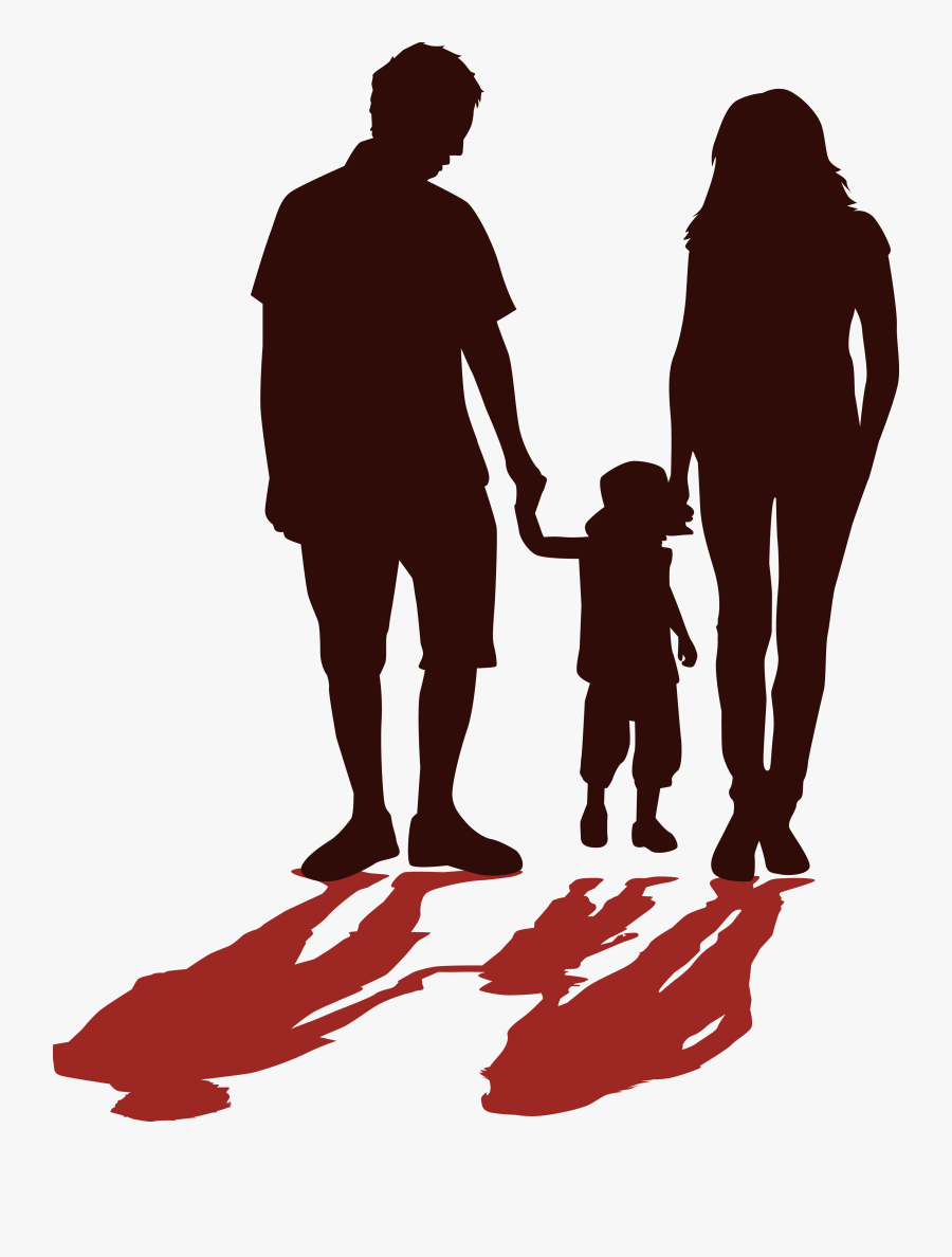 Father Silhouette Family - Fathers Figure Clip Art, Transparent Clipart