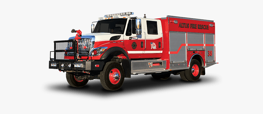 Drawing Tractors Firetruck - Kme Type 3, Transparent Clipart