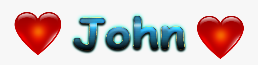 Name I Love John, Transparent Clipart