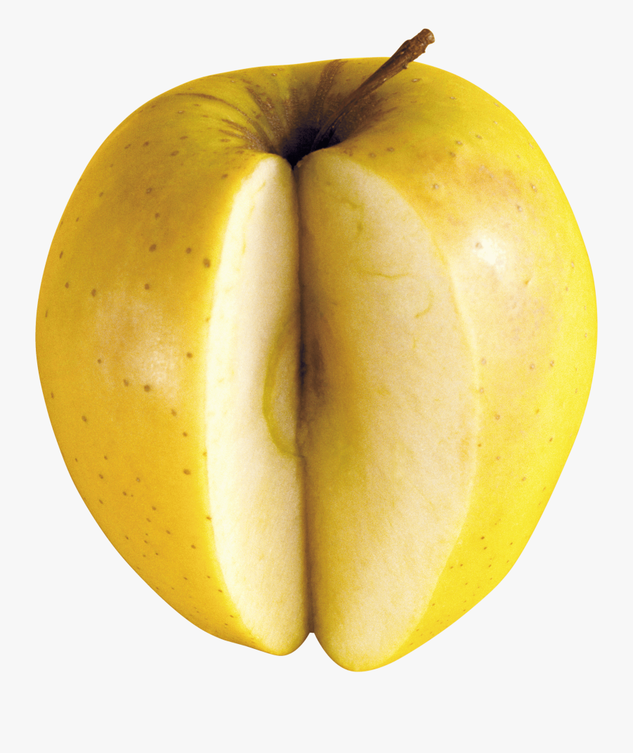 Manzana Abierta Clipart - Yarım Elma Png, Transparent Clipart