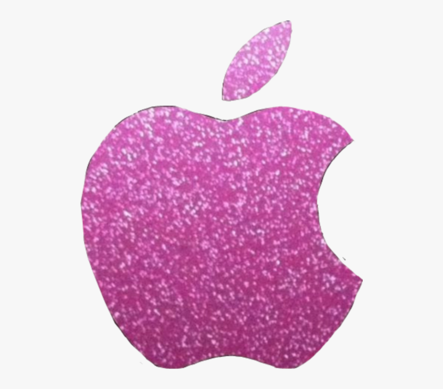 #apple #manzana #glitter #pink #rosado #brillantina - Manzana Apple, Transparent Clipart