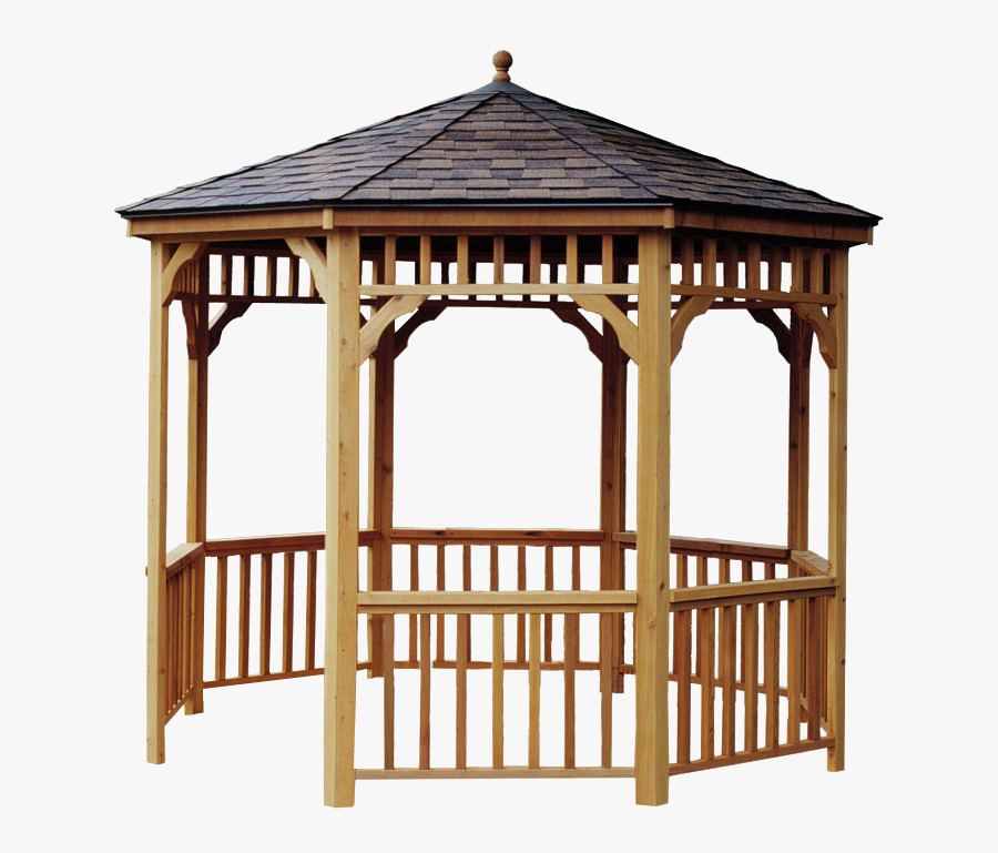 Wooden Garden Gazebo Transparent Background Images - Handy Home Products San Marino Round Gazebo, Transparent Clipart