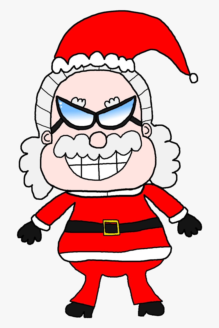 Drawn Pies Santa Claus - Cartoon, Transparent Clipart