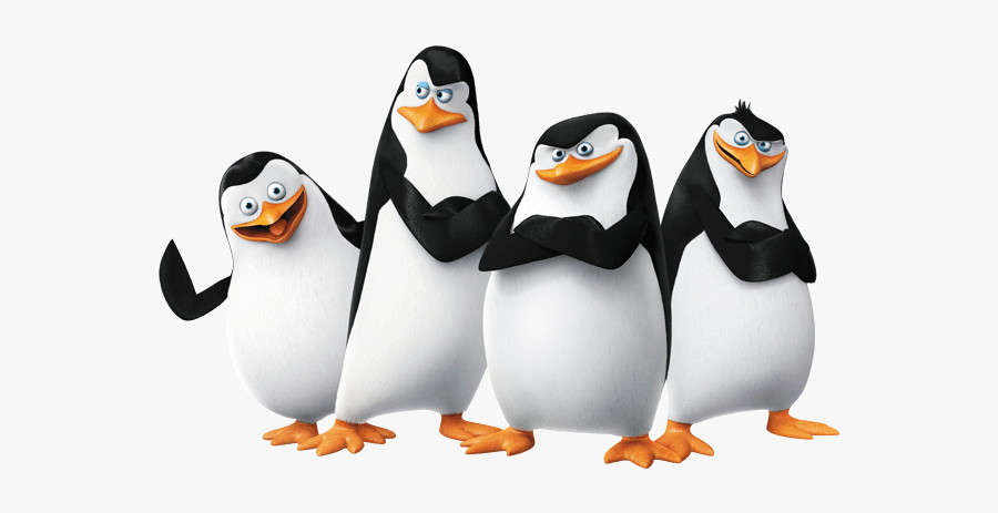 Penguins From Madagascar, Transparent Clipart