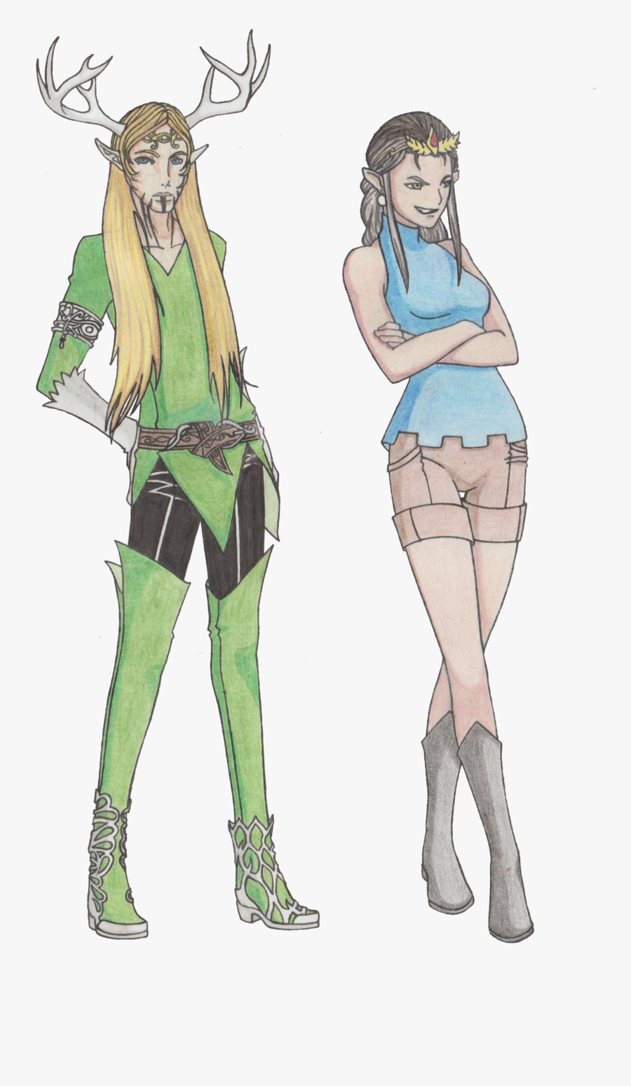 Elves Concept Art - Fantasy Elf Concept Art, Transparent Clipart
