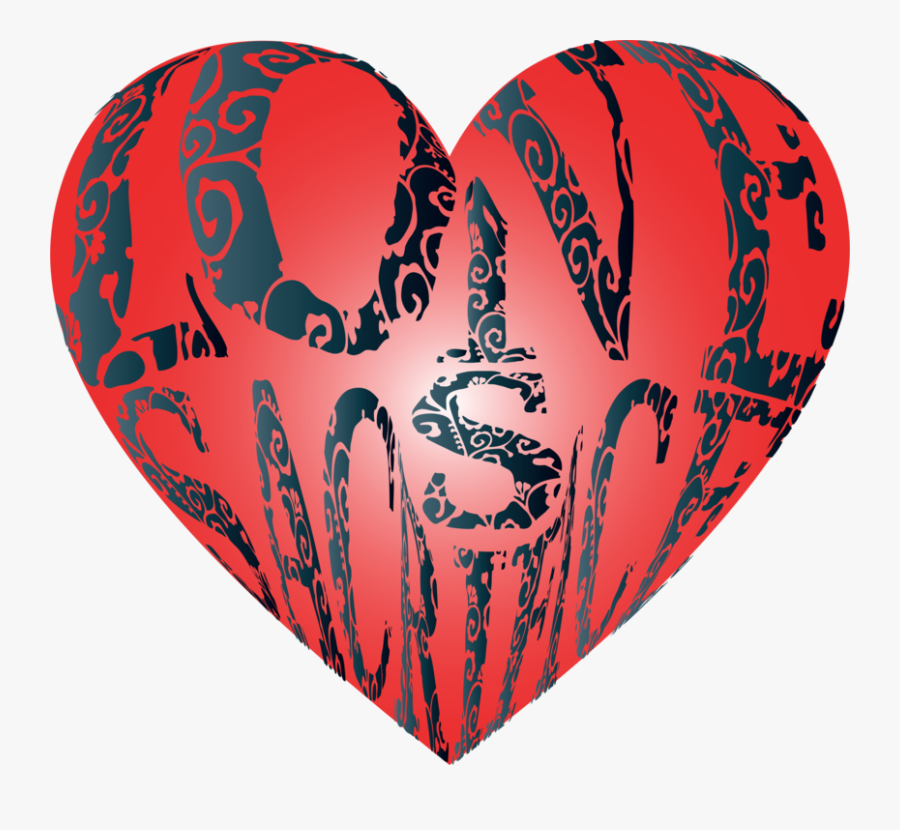 Heart,love,organ - Love Sacrifice Clipart Transparent, Transparent Clipart