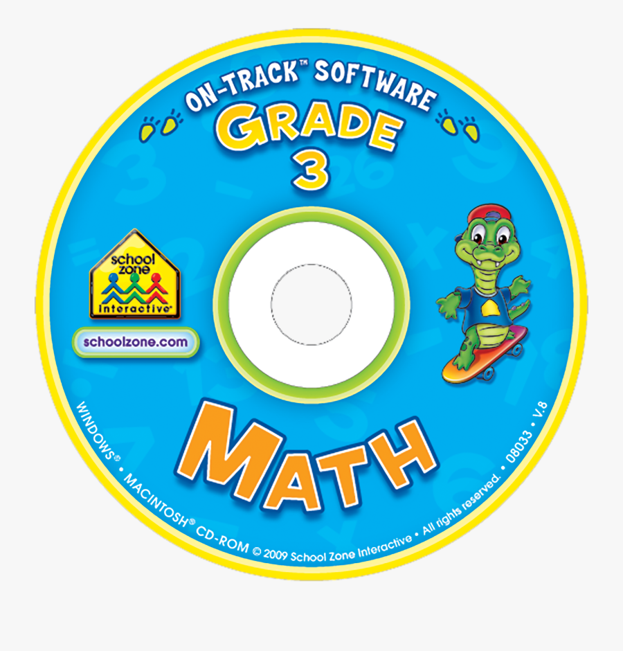This Math 3 On-track Software Helps Teach And Reinforce - Label, Transparent Clipart