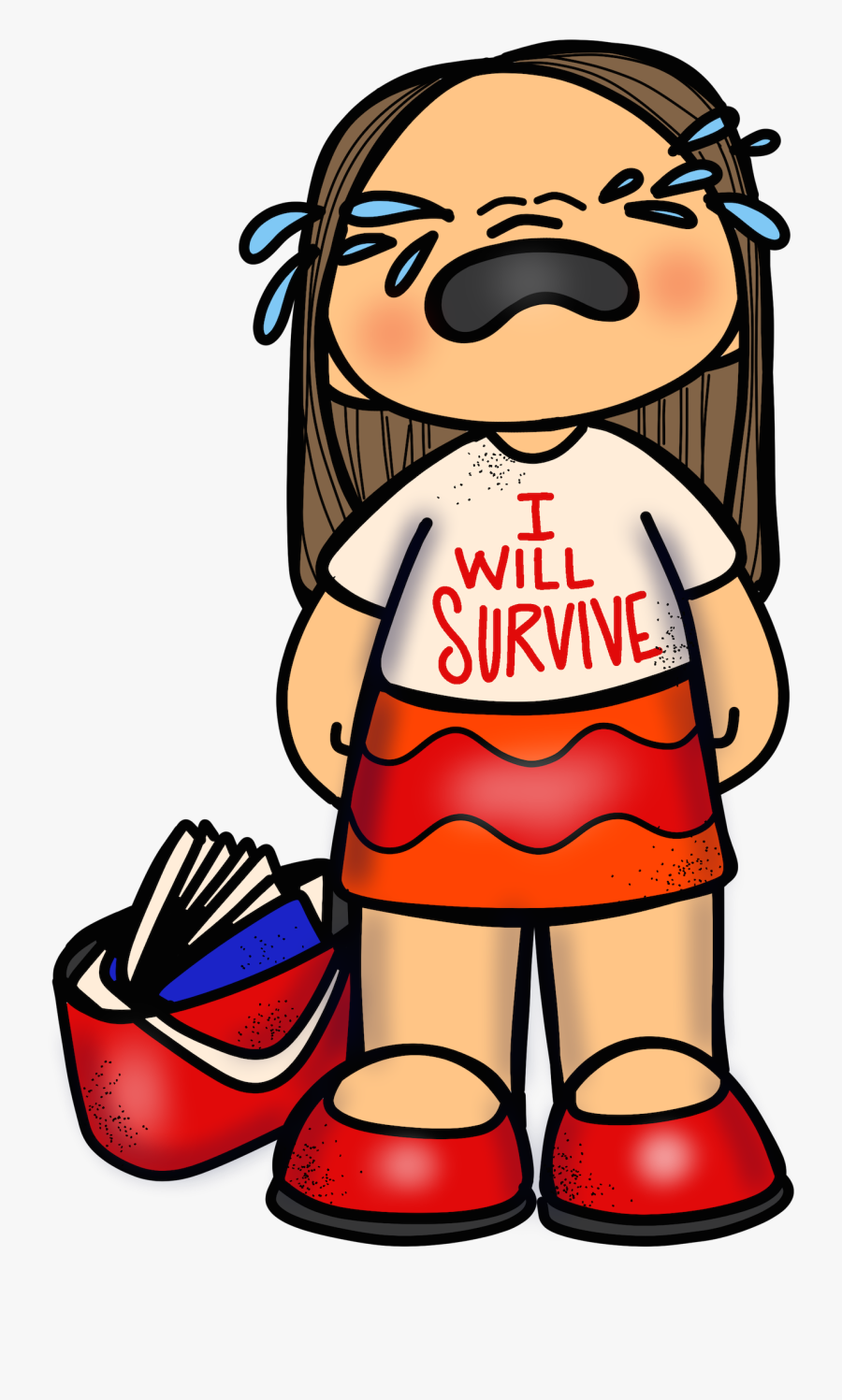 Crying Teacher Clipart, Transparent Clipart