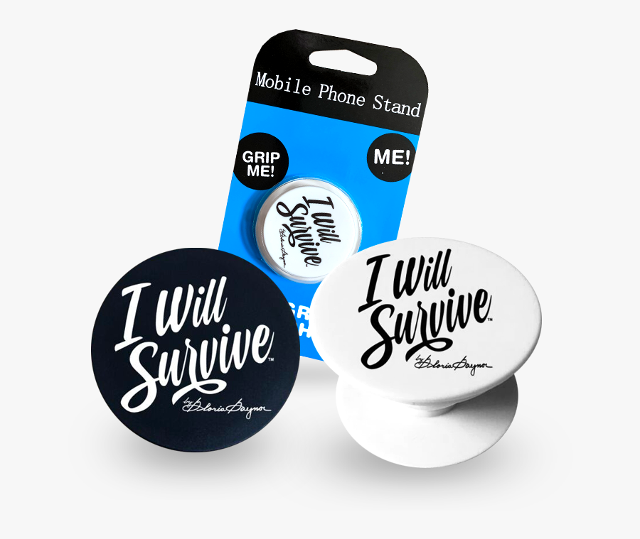 I Will Survive By Gloria Gaynor Pop Sockets - Badge, Transparent Clipart