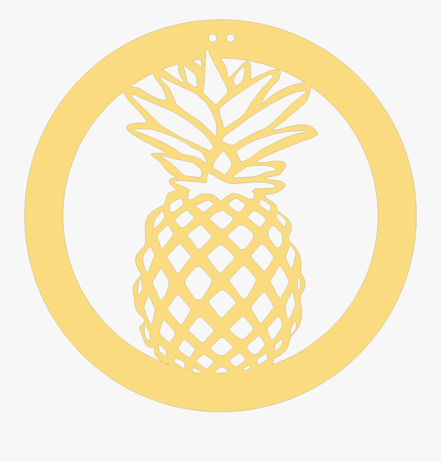Pineapple Stickers Black And White, Transparent Clipart