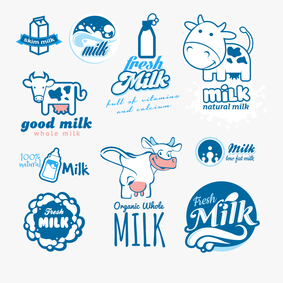 Transparent Milk Clipart Png - Milk Product Logo Design, Transparent Clipart