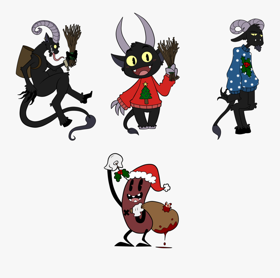 Clip Art Krampus Images - Krampus Cartoon Icon, Transparent Clipart