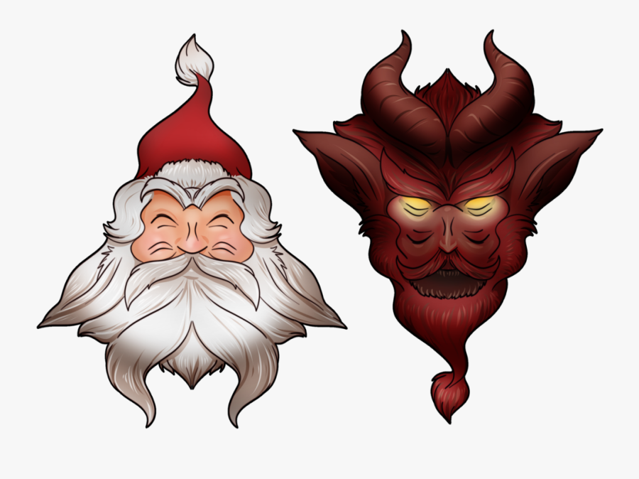 Clip Art Collection Of Free Drawing - Krampus Drawing Png, Transparent Clipart
