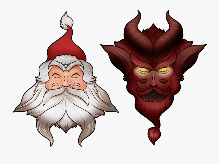 Clip Art Collection Of Free Drawing - Krampus Drawing Png , Free Transparen...