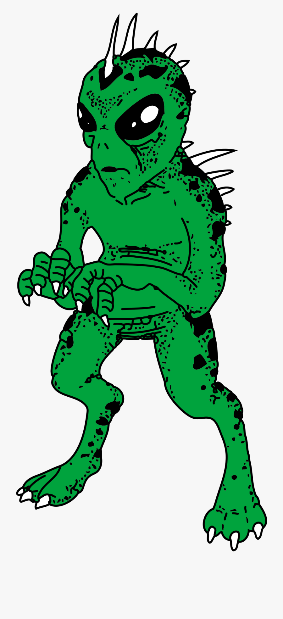 Green Chupacabra, Transparent Clipart