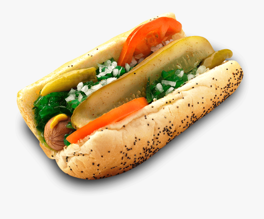 Transparent Hot Dog Clipart Free - James Coney Island Chicago Dog, Transparent Clipart