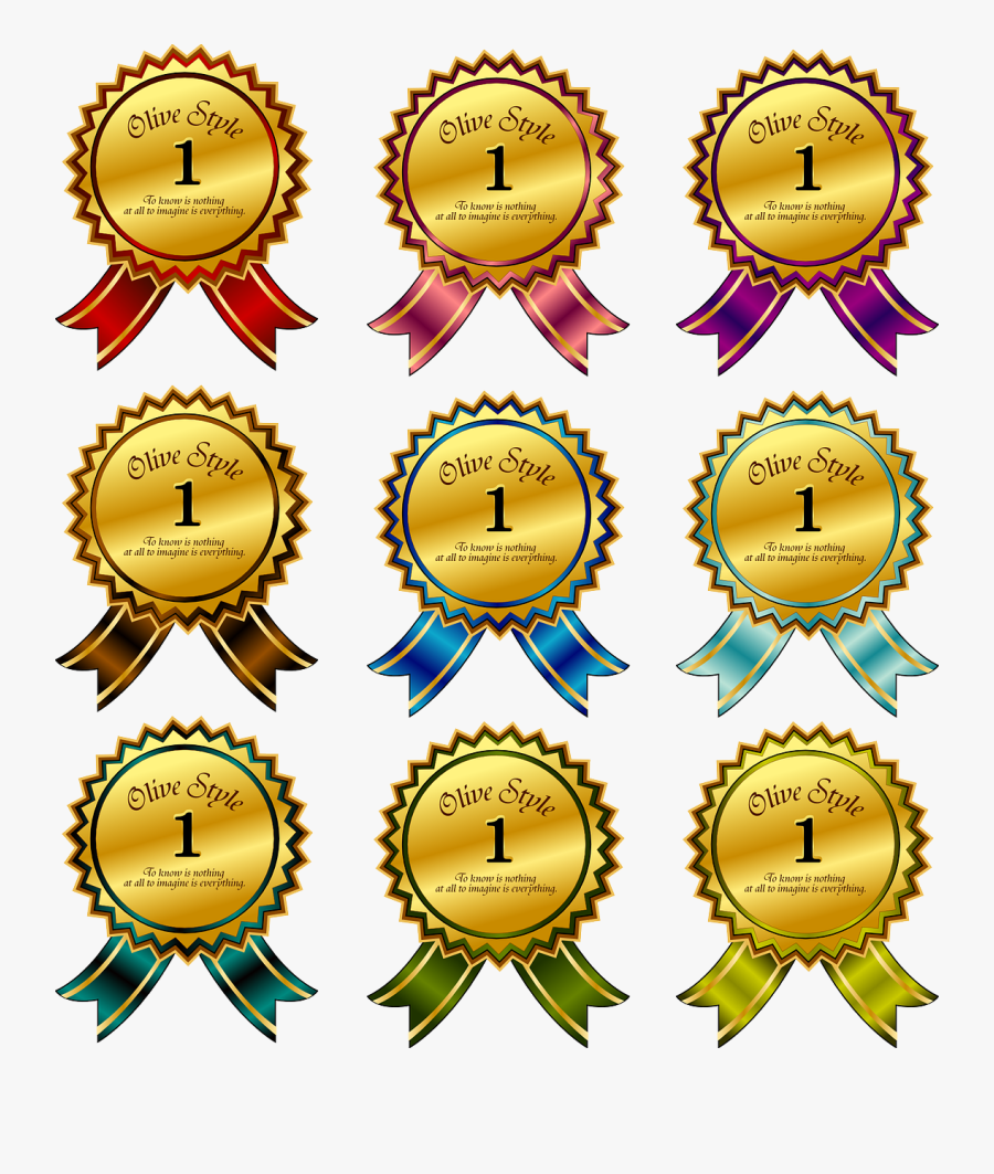 Student Ribbons For Awards, Transparent Clipart